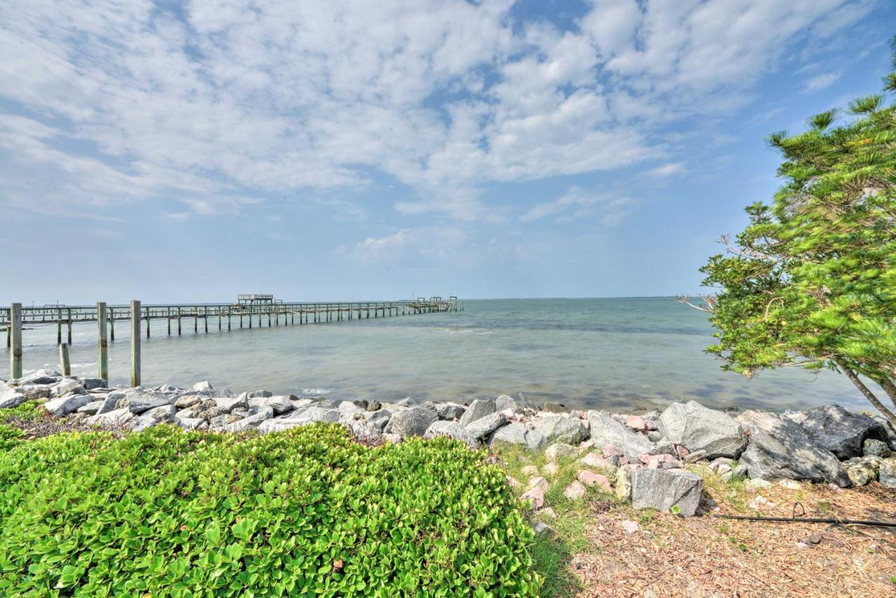Waterfront Harkers Island Home Sunset View And Dock Bagian luar foto