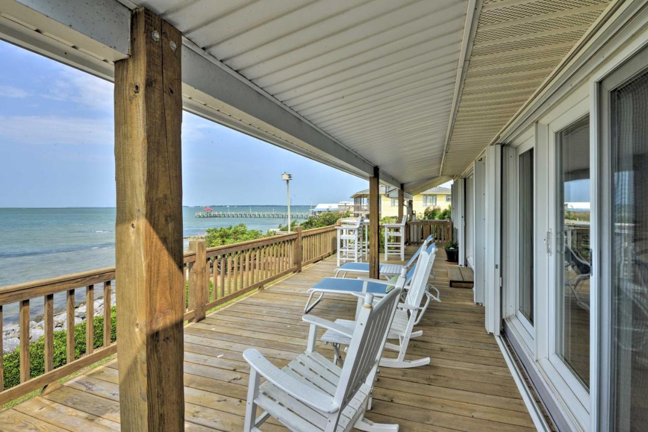 Waterfront Harkers Island Home Sunset View And Dock Bagian luar foto
