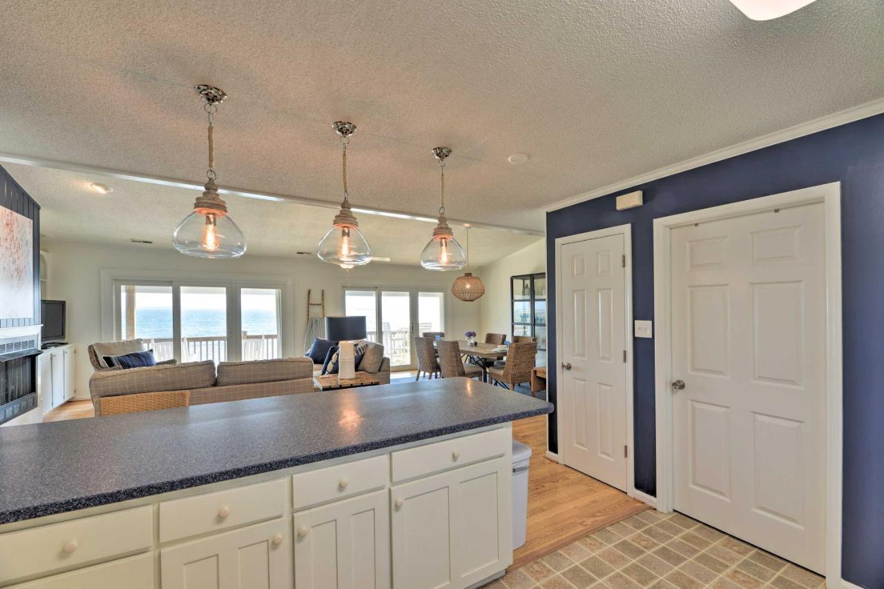 Waterfront Harkers Island Home Sunset View And Dock Bagian luar foto